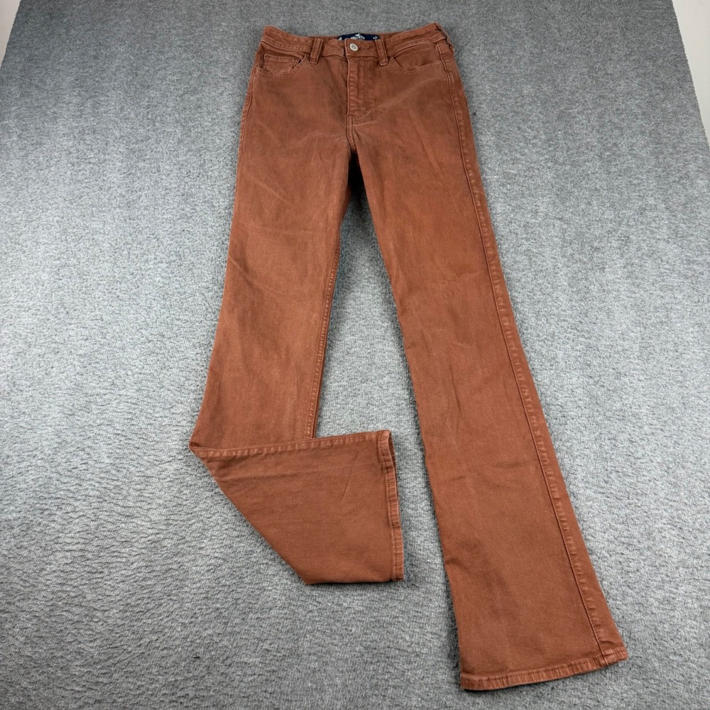 Hollister Bootcut Jeans Women's 5R 27 Brown Ultra High Rise Stretch